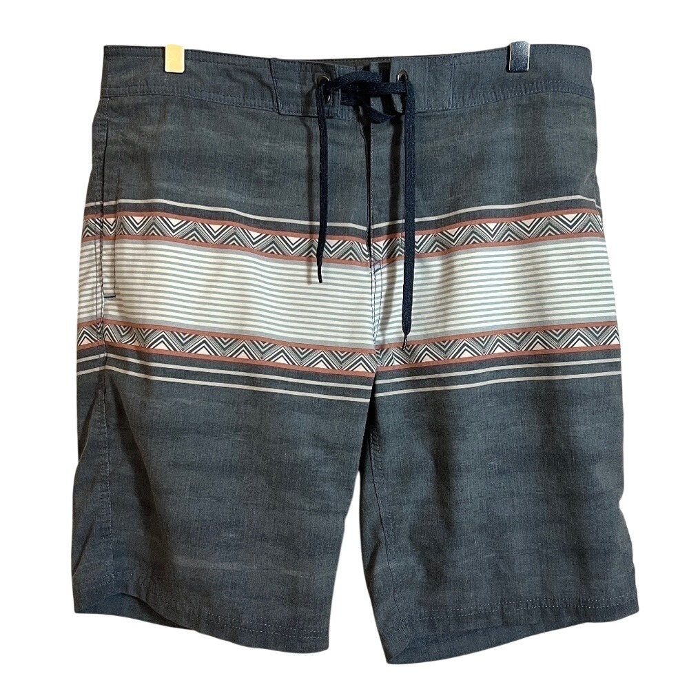 Goodfellow & Co‎ Men's 10" Geo Board Chevron Shorts Blue Gray